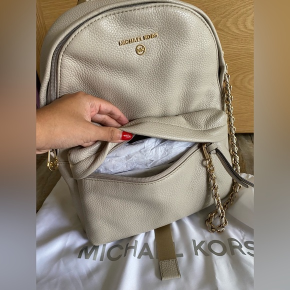 NWT Authentic Michael Kors Slater Leather Backpack - Picture 6 of 13